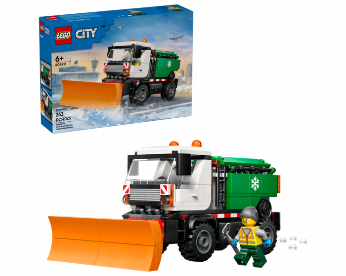 LEGO City 60490 Snowplow Building Set Truck Toy Vehicle