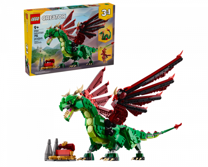 LEGO Creator 31161 Medieval Dragon 3-in-1 Building Set