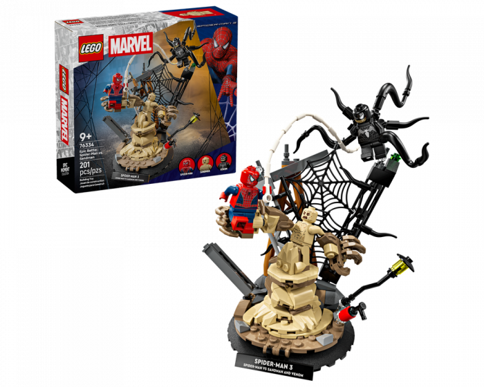 LEGO Marvel 76334 Epic Battle Spider-Man vs. Sandman Building Set