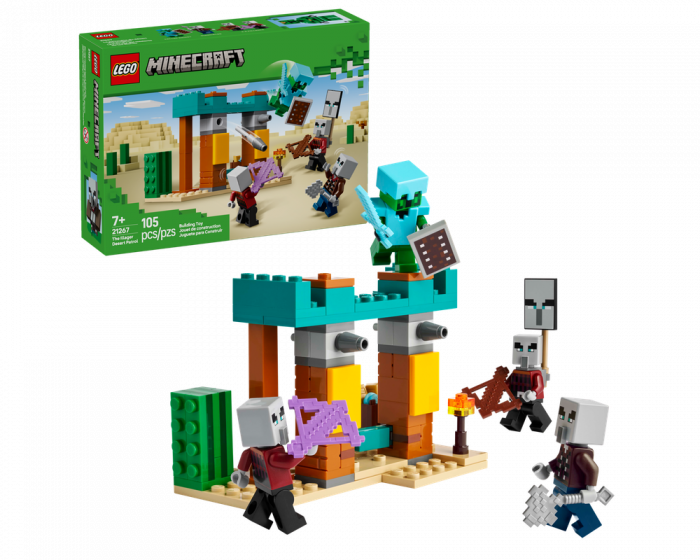 LEGO Minecraft 21267 The Illager Desert Patrol Building Set