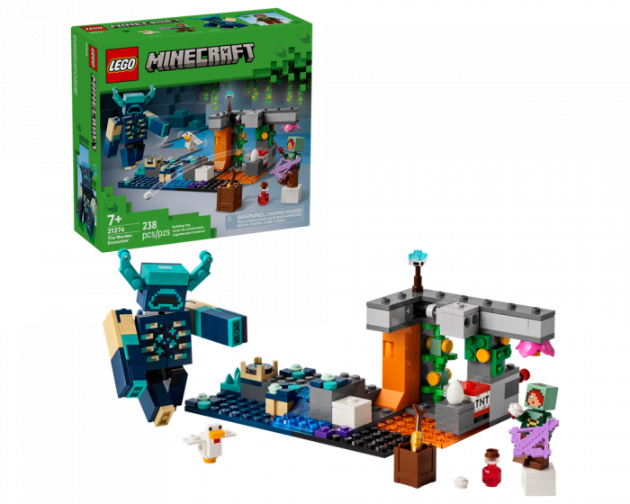 LEGO Minecraft 21274 The Warden Encounter Building Set Toy