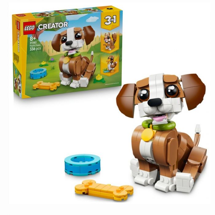 LEGO Creator 31382 Cute Animals Playful Puppy Dog 3-in-1 Building Set