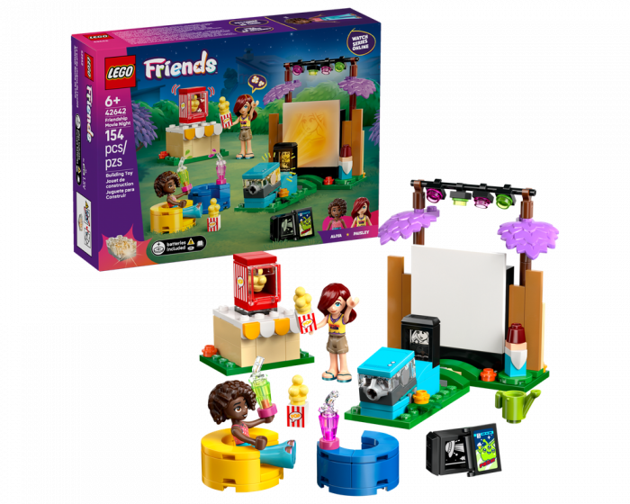 LEGO Friends 42642 Friendship Movie Night Building Set