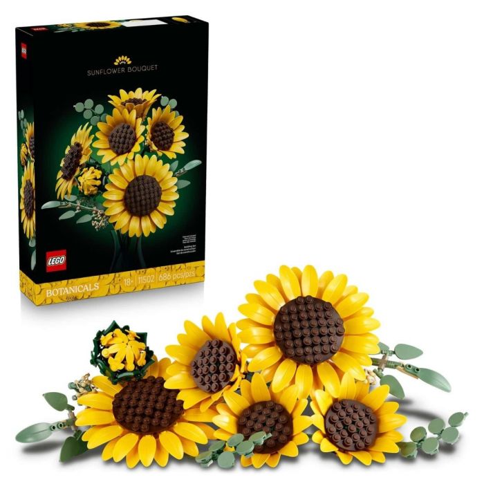 LEGO Botanicals 11502 Sunflower Bouquet Building Set for Adults