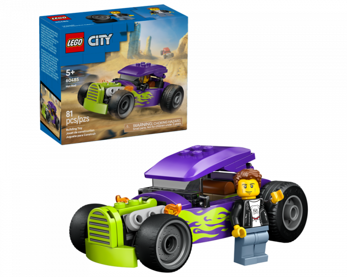 LEGO City 60485 Hot Rod Racing Building Set Toy Car