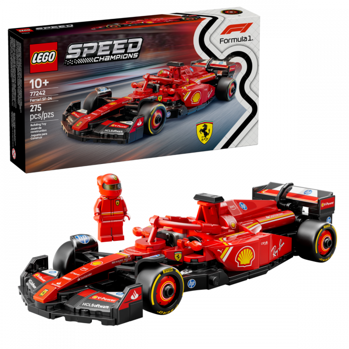 LEGO Speed Champions 77242 Ferrari SF-24 F1 Race Car Building Set