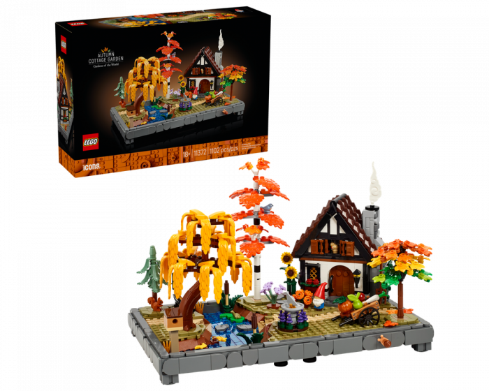LEGO Icons 11372 Autumn Cottage Garden Building Set Adults