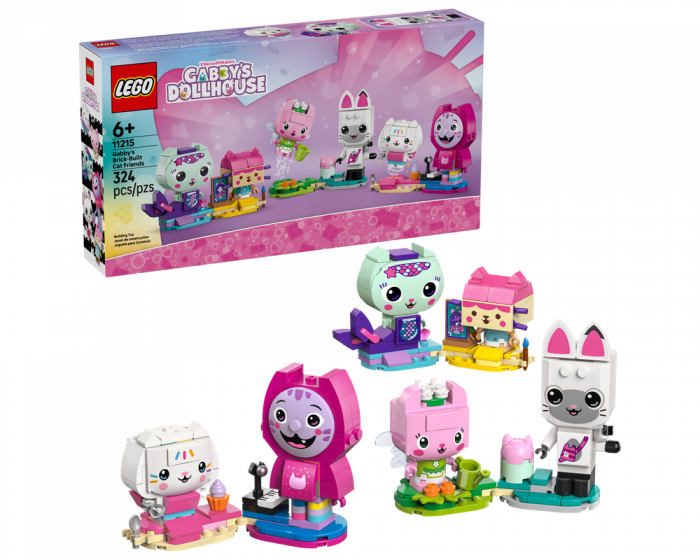 LEGO Gabby's Dollhouse 11215 Gabby's Brick-Built Cat Friends Building Set