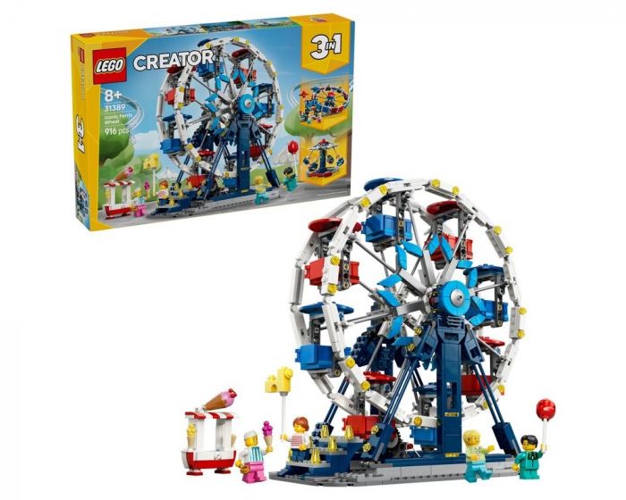 LEGO Creator 31389 Iconic Ferris Wheel 3-in-1 Building Set Toy