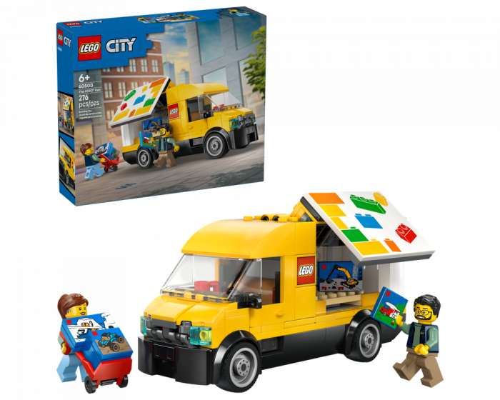 LEGO City 60500 The LEGO Van Building Set with Driver & Worker Minifigures