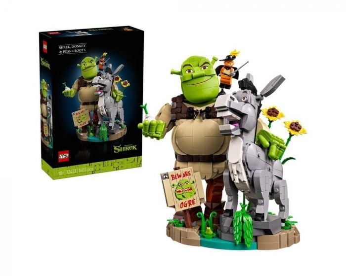 LEGO Shrek 72423 Shrek Donkey Puss in Boots Icons Building Set