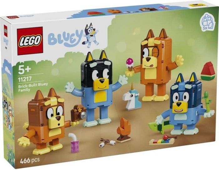 LEGO Bluey 11217 Brick-Built Bluey Family Building Set Construction Toy