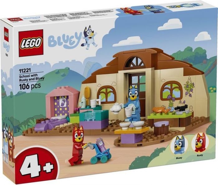 LEGO Bluey 11221 School with Rusty and Bluey Building Set