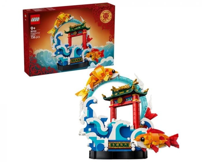 LEGO Chinese Festivals 80120 Prosperity Carp Leaping Building Set Display Model