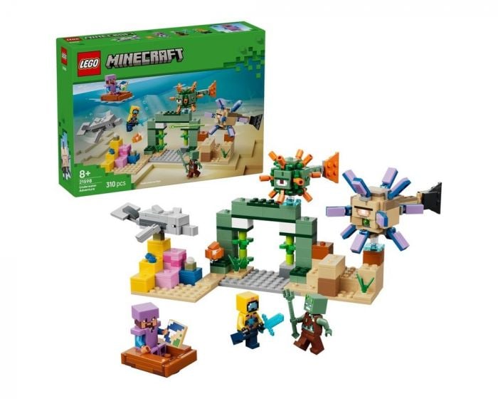 LEGO Minecraft 21598 Underwater Adventure Building Set Construction Toy