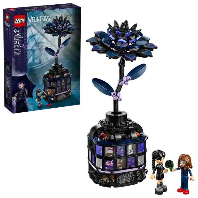 LEGO Wednesday 76784 Black Dahlia Flower Building Set