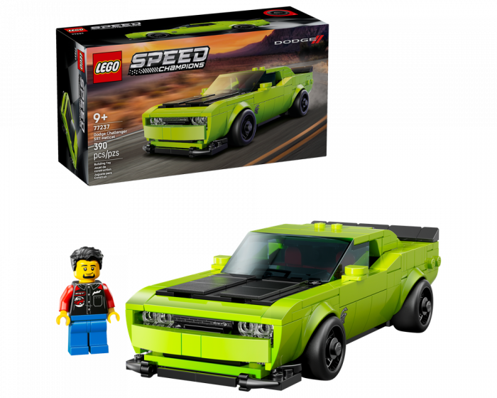 LEGO Speed Champions 77237 Dodge Challenger SRT Hellcat Sports Car Building Set