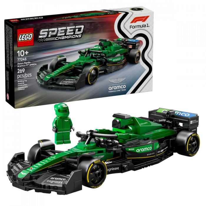 LEGO Speed Champions 77245 Aston Martin Aramco F1 AMR24 Race Car Building Set