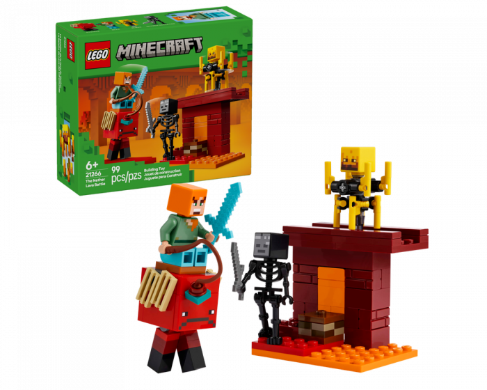 LEGO Minecraft 21266 The Nether Lava Battle Building Set