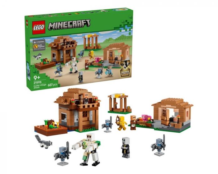 LEGO Minecraft 21596 Evoker Village Attack Building Set