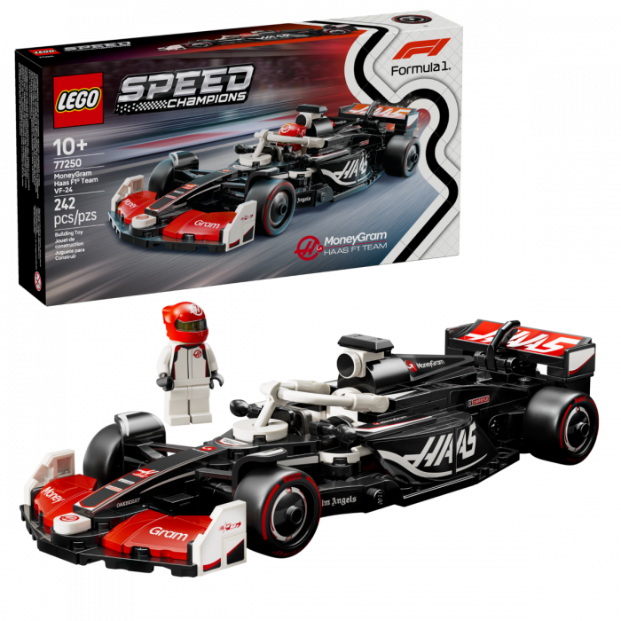LEGO Speed Champions 77250 MoneyGram Haas F1 Team VF-24 Race Car Building Set