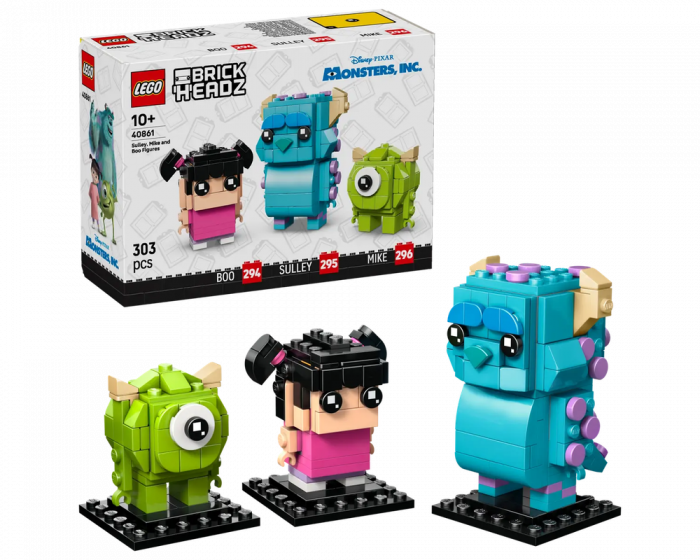 LEGO BrickHeadz 40861 Sulley Mike and Boo Figures Building Set Disney Pixar Mons