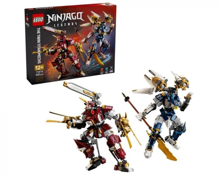 LEGO NINJAGO 71870 The Twin Titan Mechs Building Set Construction Toy