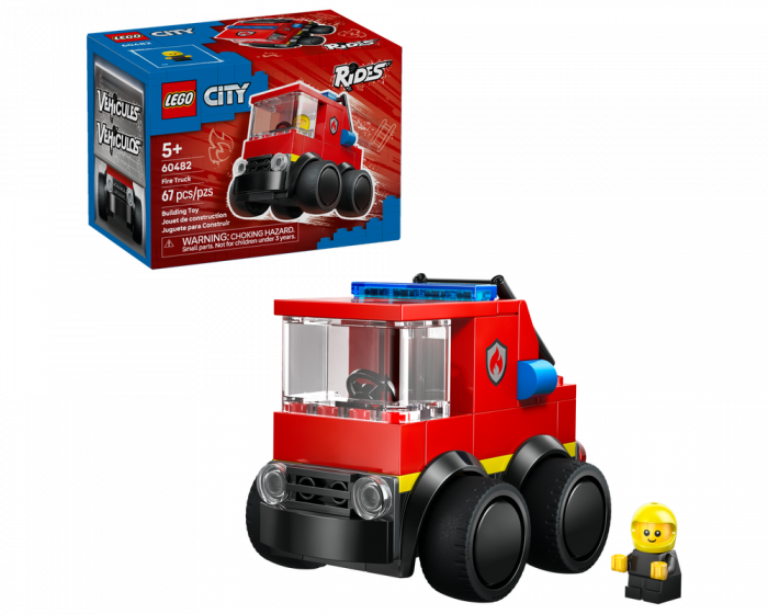 LEGO City 60482 Rides Fire Truck Building Set Toy Vehicle