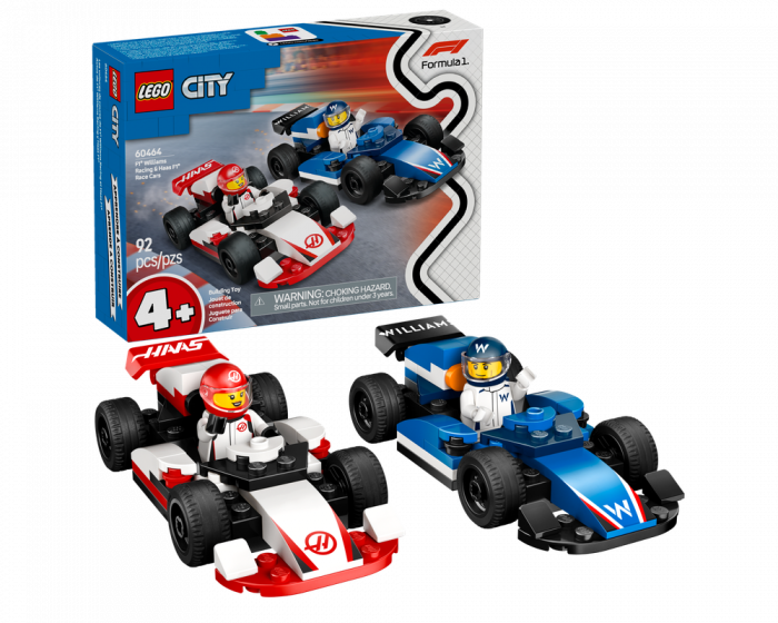 LEGO City 60464 F1 Williams Racing & Haas F1 Race Cars Building Set