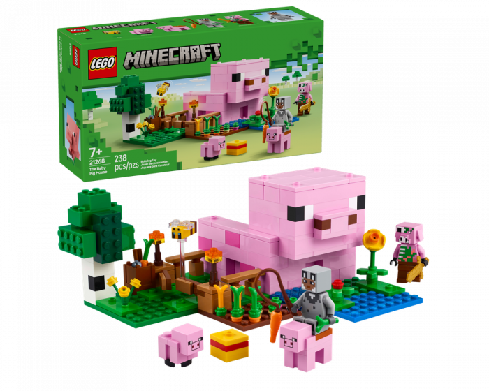 LEGO Minecraft 21268 The Baby Pig House Building Set