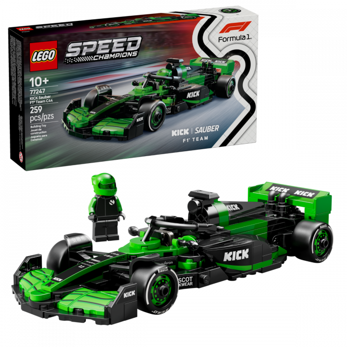 LEGO Speed Champions 77247 KICK Sauber F1 Team C44 Race Car Building Set