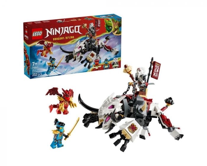 LEGO NINJAGO 71863 Zilvar and Grimtak Dragon Beast Building Set Toy