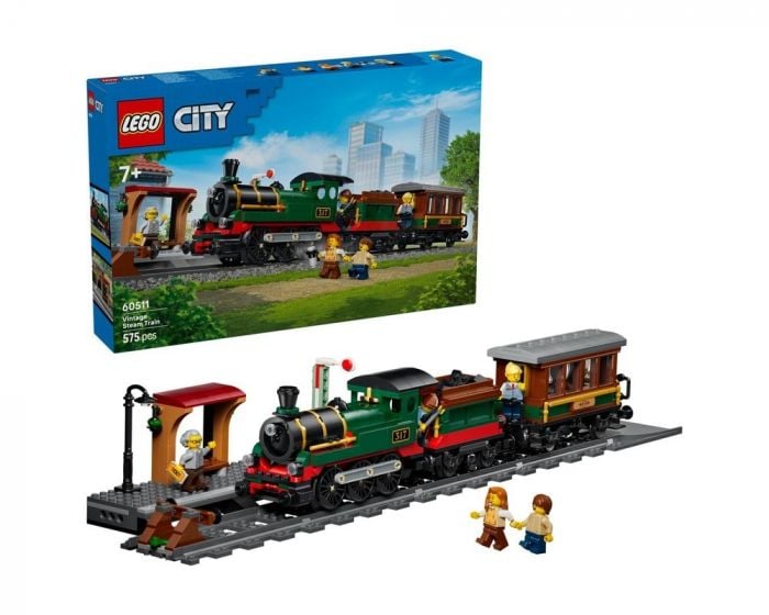 LEGO City 60511 Vintage Steam Train Building Set