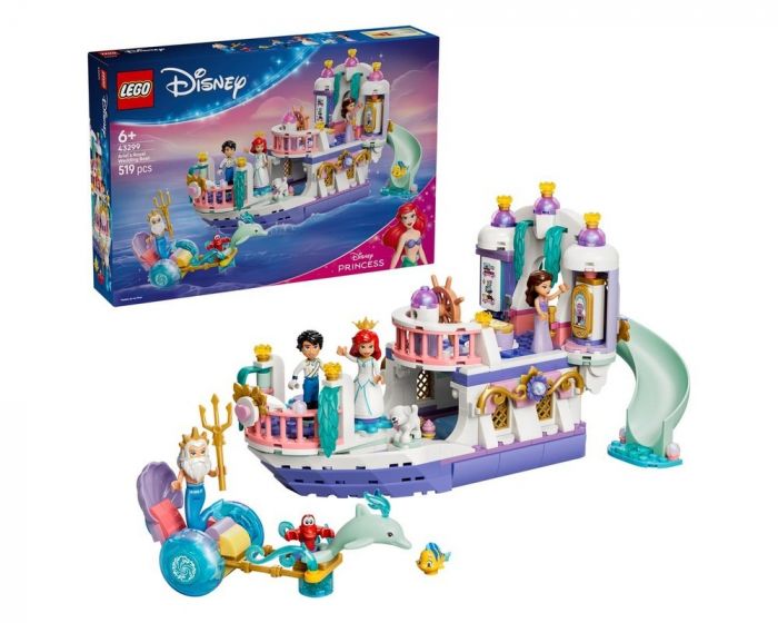 LEGO Disney 43299 Ariel's Royal Wedding Boat Building Set