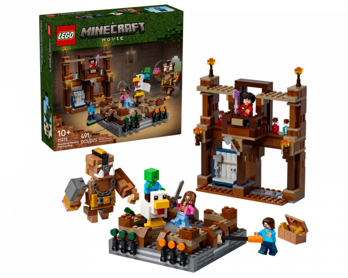 LEGO Minecraft 21272 Woodland Mansion Fighting Ring Building Set