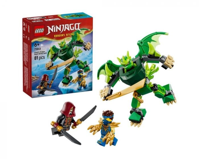 LEGO NINJAGO 71862 Lloyd's Dragon Mech Battle Pack Building Set