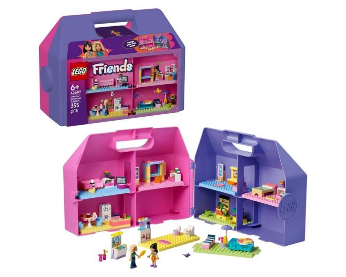 LEGO Friends 42697 Creative Dollhouse Suitcase Building Set