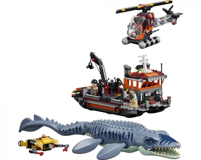LEGO Jurassic World 77983 Mosasaurus Dinosaur Boat Attack Building Set