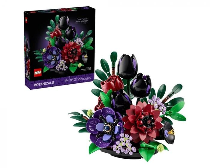 LEGO Botanicals 11513 Dark Flower Arrangement Building Set