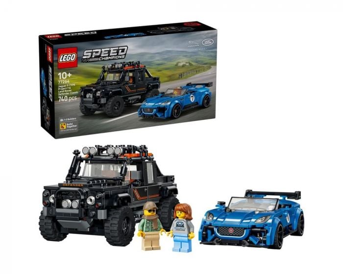 LEGO Speed Champions 77264 Jaguar F-TYPE Project 7 Land Rover Defender Building