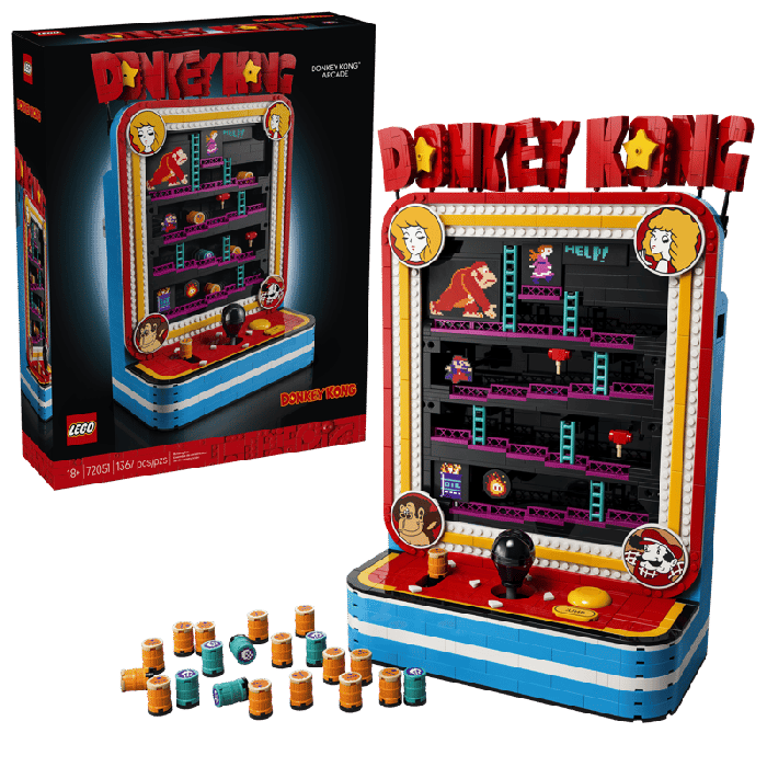 LEGO Super Mario 72051 Donkey Kong Arcade Building Set for Adults