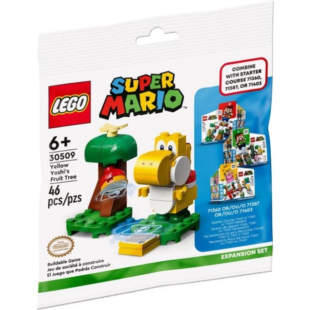 LEGO Super Mario Series 30509 Yellow Yoshi's Fruit Tree Expansion Set