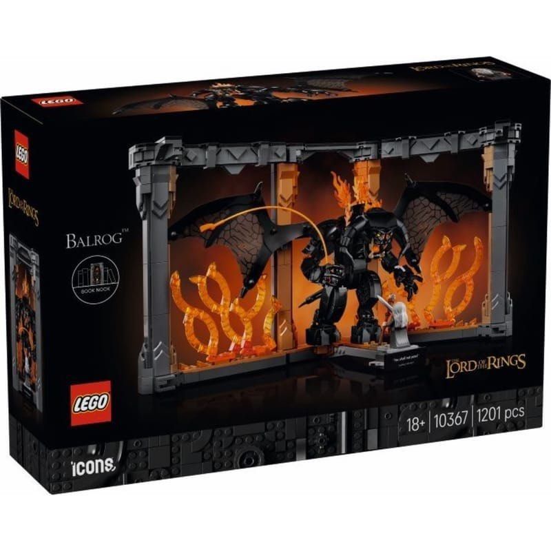 LEGO 10367 Icons  The Lord of the Rings: Balrog Book Nook