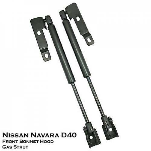 Front Hood Bonnet Shock Strut Damper Lift Supports Fit Nissan Navara D40 05-14