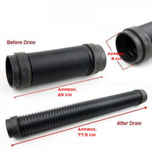 Universal Vehicle Snorkel Kit 29cm to 77.5cm Flexible_Hose Joint Pipe Customize.