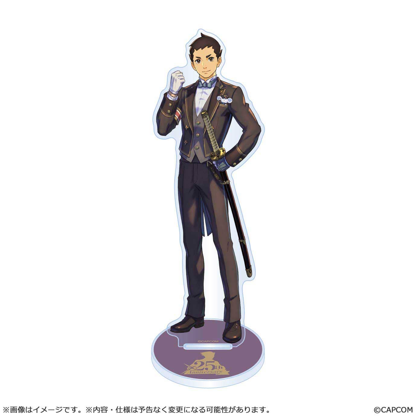 CAPCOM Acrylic Stand Ryunosuke Naruhodo Ace Attorney 25th Anniversary Main