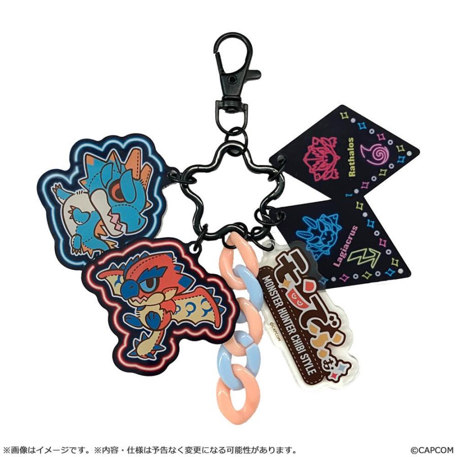 CAPCOM Mon de Fo Rathalos & Lagiacrus Charm Acrylic Keychain (Monster Hunter)