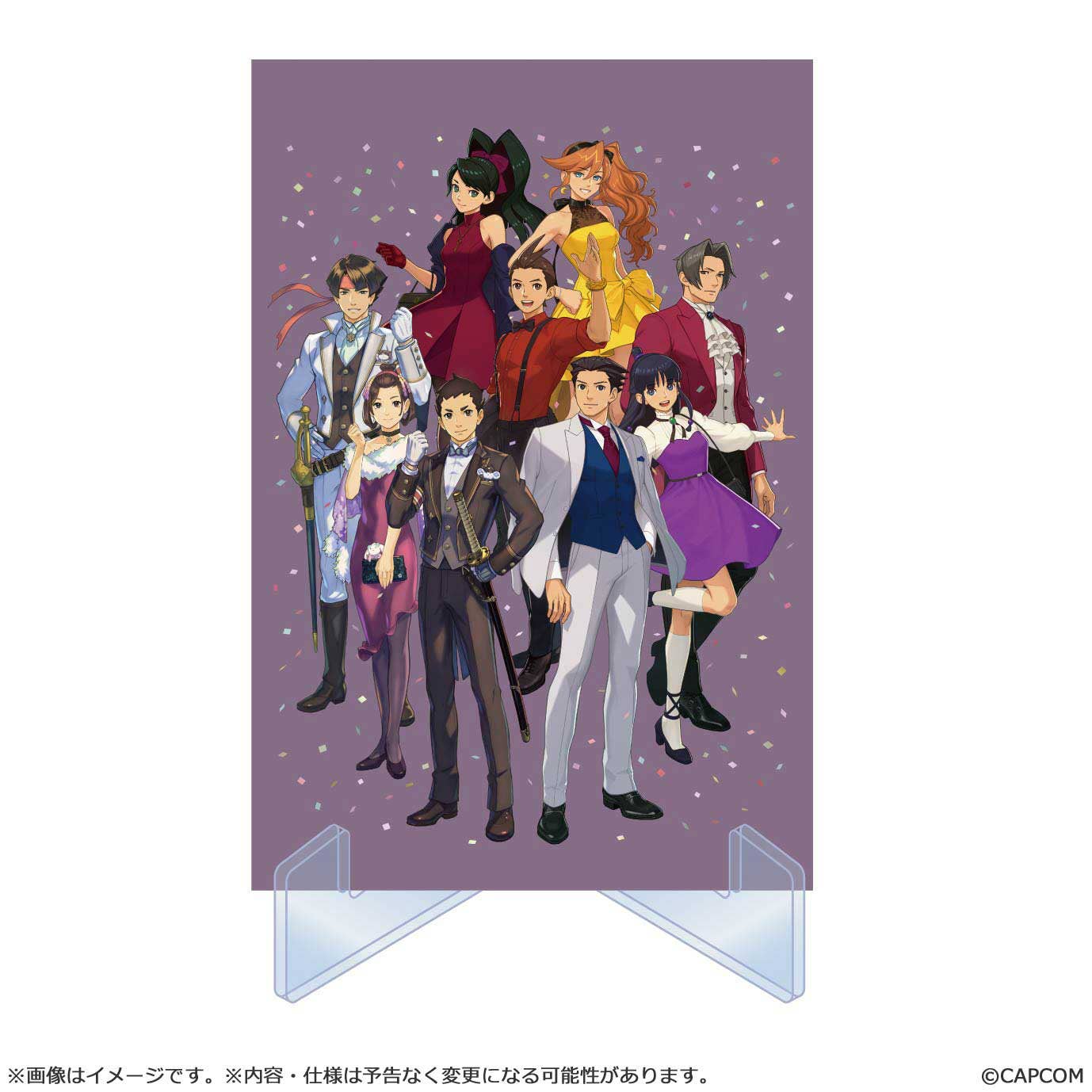 CAPCOM Trading Cards Ace Attorney 25th Anniversary Main Visual Illustration