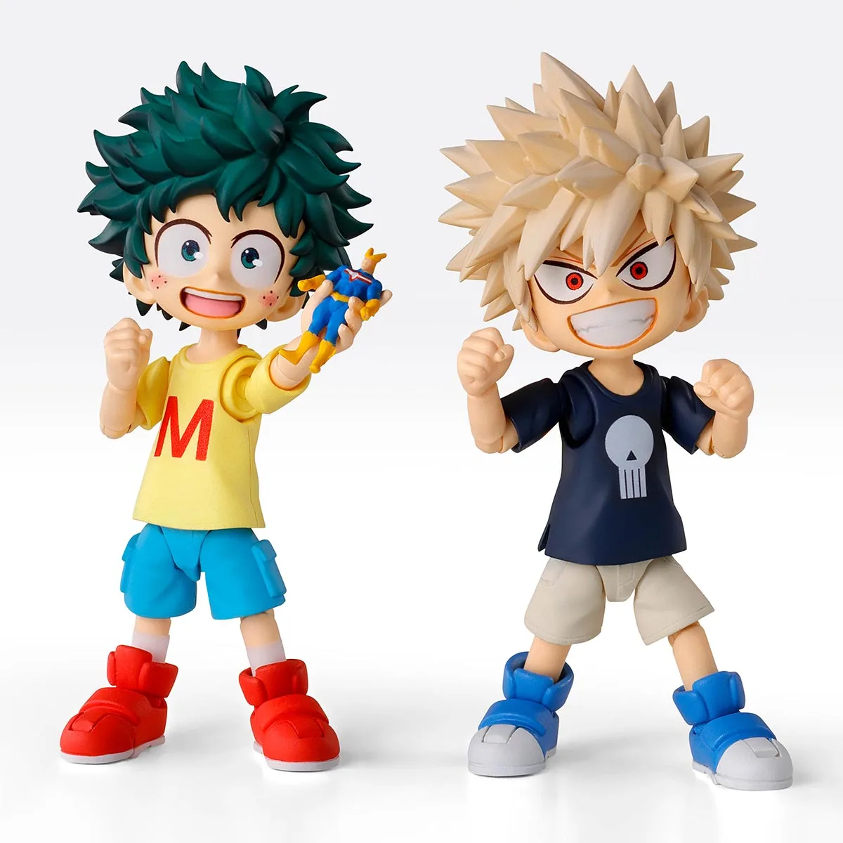 BANDAI S.H.Figuarts Action Figure Izuku Midoriya, Katsuki Bakugo Childhood Set