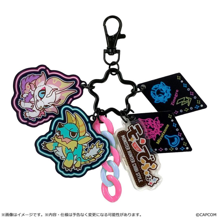 CAPCOM Mondefo Thunder Wolf Wyvern & Bubbly Fox Wyvern Keychain (Monster Hunter)